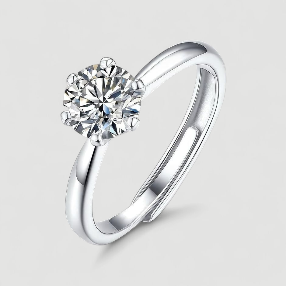 Moissanite Stud Rings