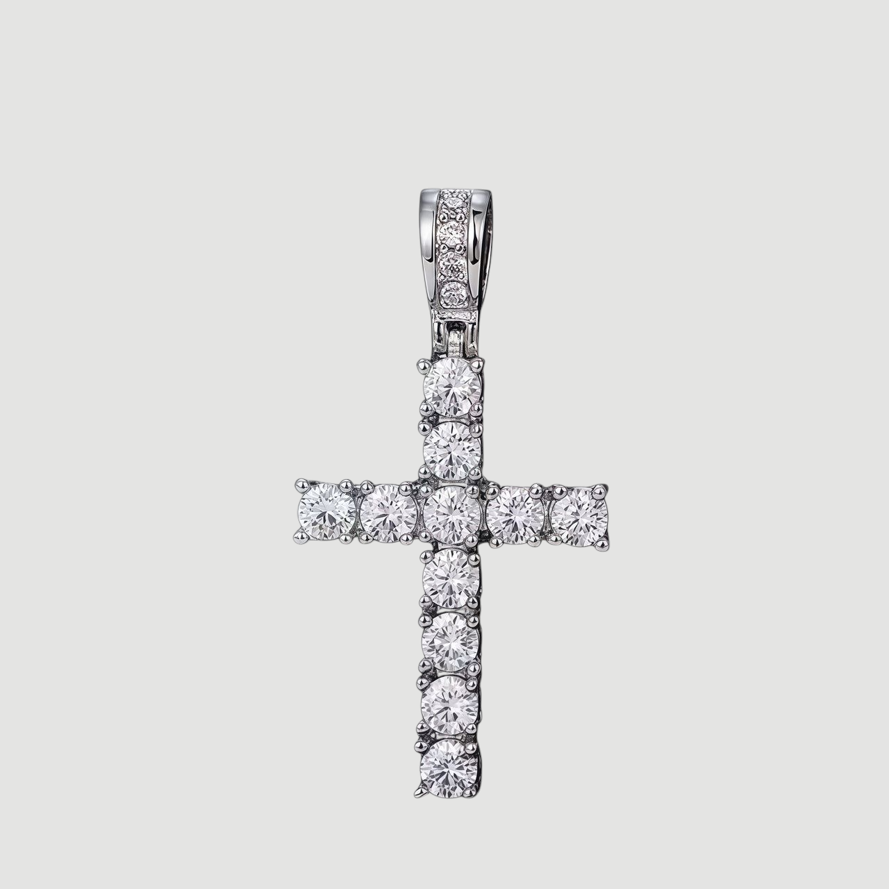 Moissanite Cross Necklace